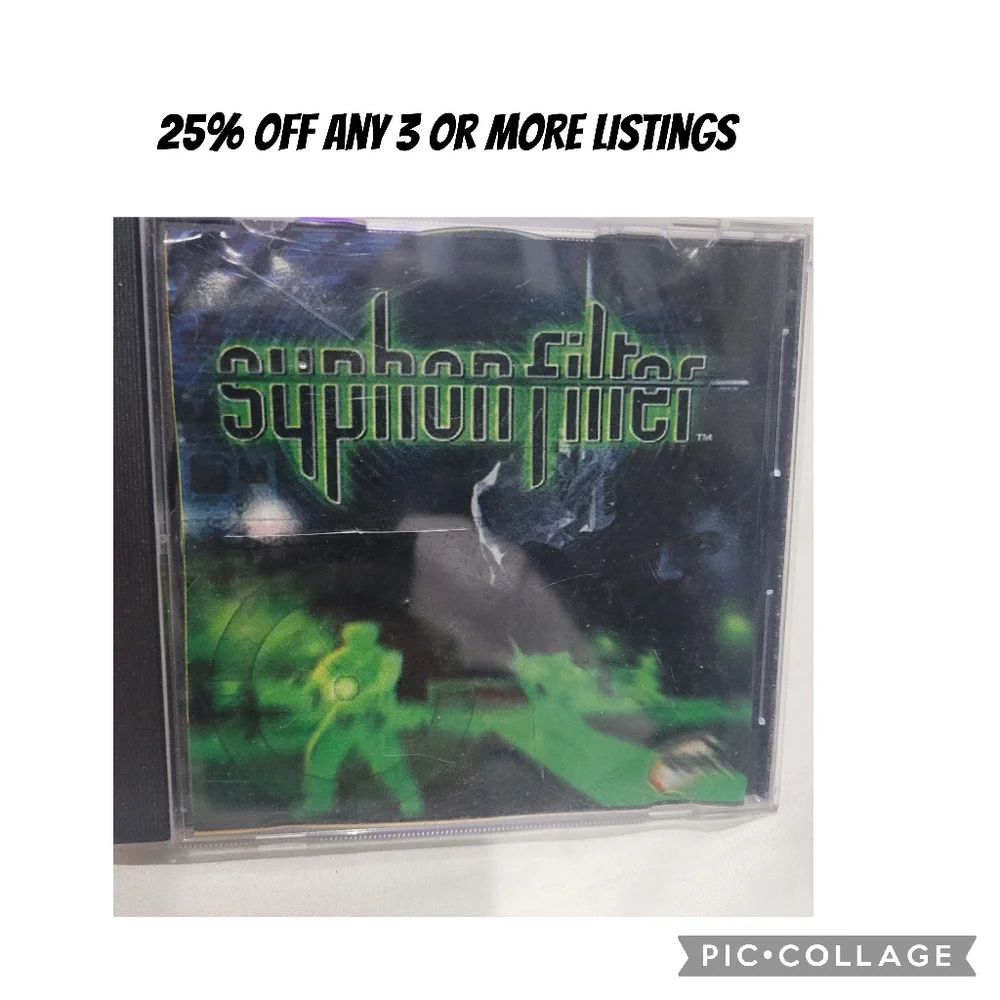 Syphon Filter Video Game Sony Playstation 1 PS1 Vintage Shooter Fighter